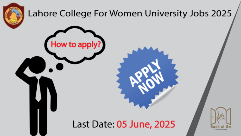 Lahore College For Women University LCWU Jobs