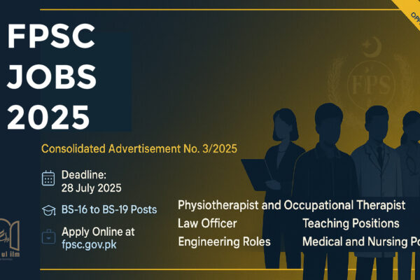 FPSC Consolidated Advertisement No. 3 2025: Key Opportunities and Application Guide FPSC AD 2025 3